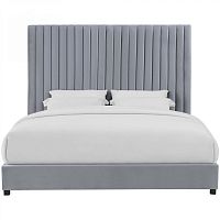 кровать двуспальная 160х200 серая mora в Хабаровске