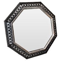 зеркало восьмиугольное черное с орнаментом silver ornaments в Хабаровске