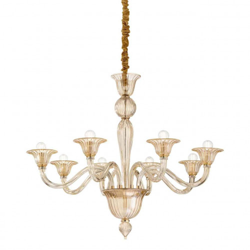 подвесная люстра ideal lux brigitta sp8 ambra в Хабаровске