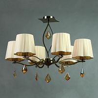 подвесная люстра brizzi bx03203/6 bronze cream в Хабаровске