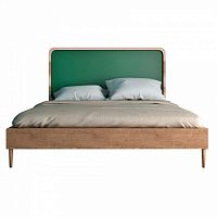 кровать деревянная двуспальная 180х200 зеленая ellipse в Хабаровске