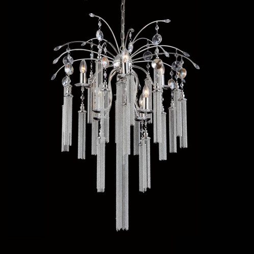 подвесная люстра crystal lux ethno sp8 хром в Хабаровске