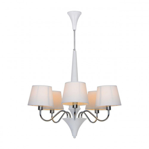 подвесная люстра arte lamp a1528lm-5wh белая в Хабаровске