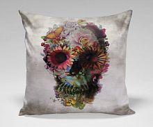 подушка flower skull by ali gulec в Хабаровске