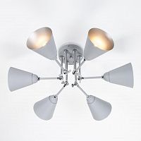 потолочная люстра eurosvet nigella 70052/6 серый/серебро в Хабаровске