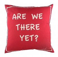 подушка с надписью are we there yet? в Хабаровске