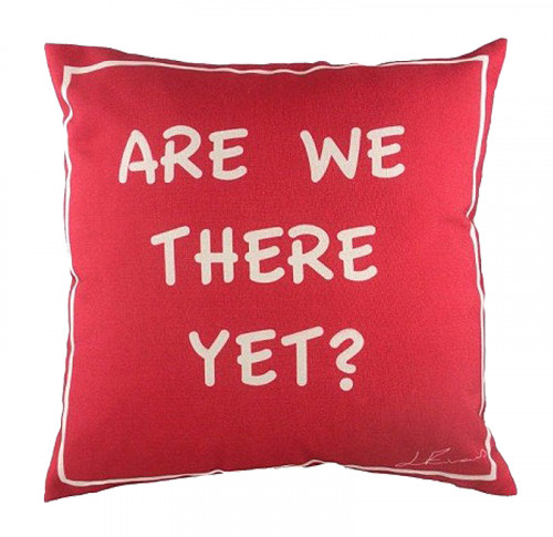 подушка с надписью are we there yet? в Хабаровске
