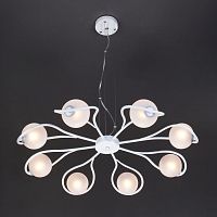 подвесная люстра eurosvet camomile 70089/8 белый с серебром в Хабаровске