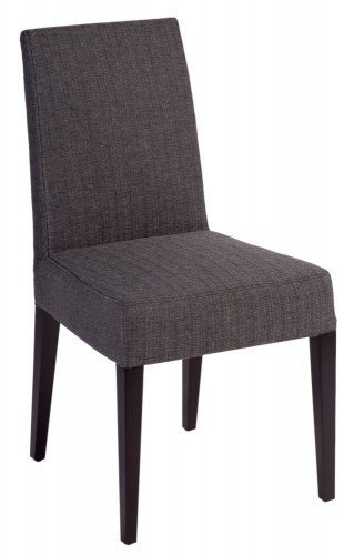 стул aylso dining chair кожа тёмно-серая в Хабаровске