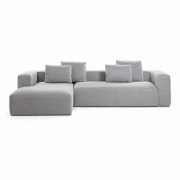 диван blok sofa 3 левый угол светло-серый от la forma (ex julia grup) в Хабаровске