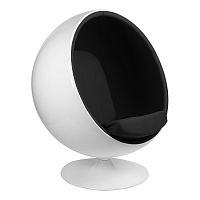 кресло eero aarnio style ball chair черное в Хабаровске