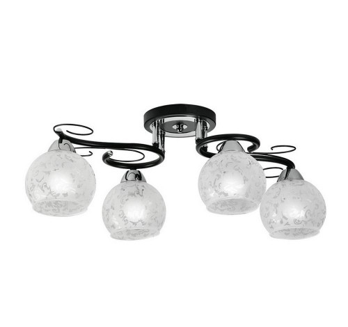 потолочная люстра idlamp carmela 234/4pf-blackchrome в Хабаровске