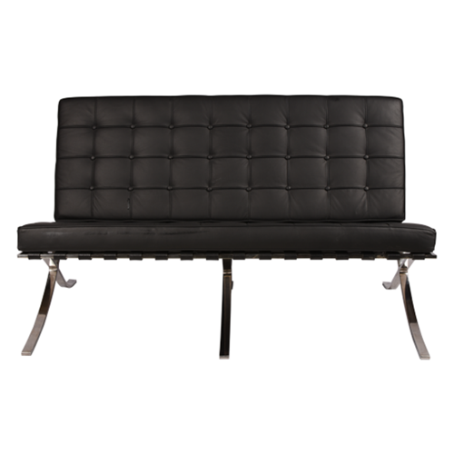 диван barcelona style loveseat sofa прямой черный в Хабаровске