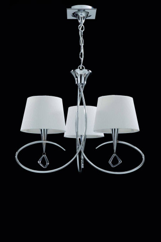 подвесная люстра mantra mara chrome - white 1640 в Хабаровске