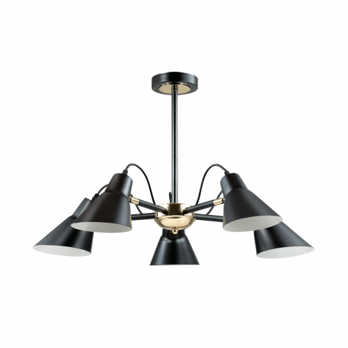 потолочная люстра lumion naomi 3709/5c черная в Хабаровске