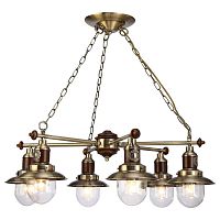 подвесная люстра arte lamp sailor a4524lm-6ab в Хабаровске