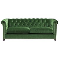 диван chesterfield 2.0 прямой зеленый в Хабаровске