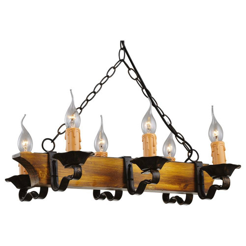 подвесная люстра arte lamp taverna a9525lm-6br в Хабаровске