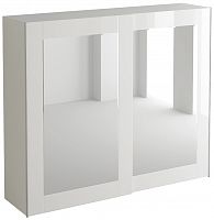 шкаф kristal со стеклянным фасадом белый в Хабаровске