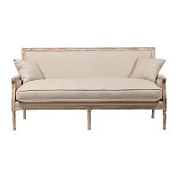 диван auguste salon bench with burlap прямой бежевый в Хабаровске