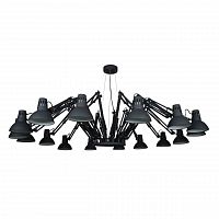подвесная люстра arte lamp ragno a2043sp-16bk черная в Хабаровске