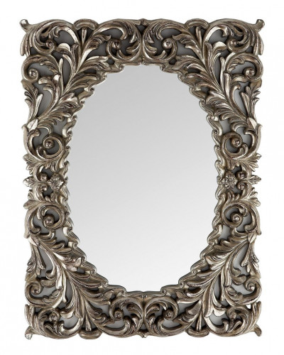 зеркало прямоугольное настенное серебро массимо florentine silver в Хабаровске