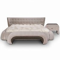 кровать двуспальная 180х200 бежевая meridian в Хабаровске