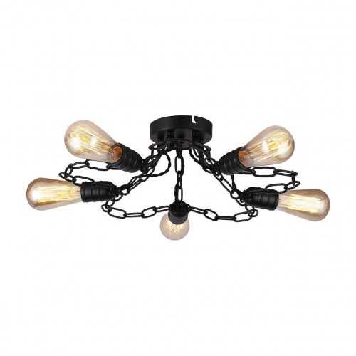 потолочная люстра arte lamp a9344pl-5bk в Хабаровске