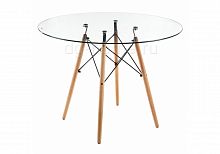 стол стеклянный nixon (eames style) натуральное дерево в Хабаровске
