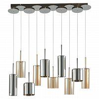 дизайнерская подвесная люстра spot light flaconetta 1301028 серая в Хабаровске