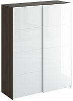 шкаф-купе slide 1700 белый глянец с коричневым в Хабаровске