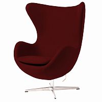 кресло egg chair бордовое с вкраплениями в Хабаровске