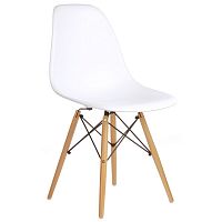 стул деревянный pc-015 белый (eames style) в Хабаровске