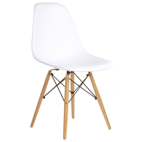 стул деревянный pc-015 белый (eames style) в Хабаровске