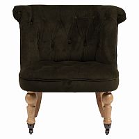 кресло amelie french country chair серо-коричневое в Хабаровске