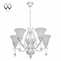 подвесная люстра mw-light версаче 639011505 белая в Хабаровске