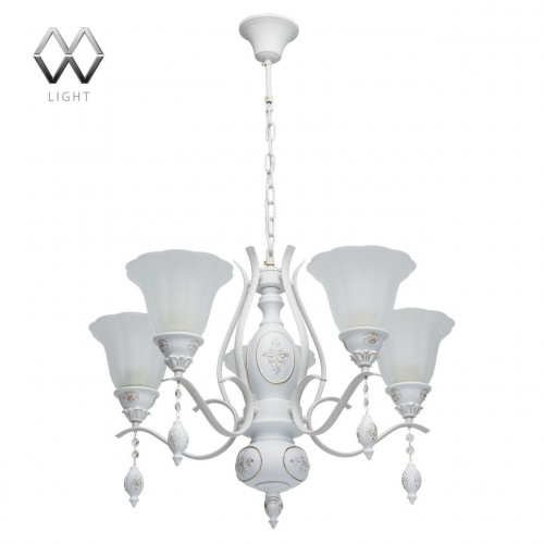 подвесная люстра mw-light версаче 639011505 белая в Хабаровске