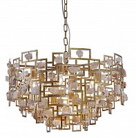 подвесная люстра crystal lux diego sp9 d600 gold в Хабаровске