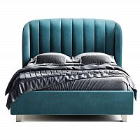кровать двуспальная 160х200 бирюзовая tulip в Хабаровске