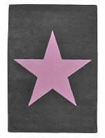 ковер wool star темно-серый-розовый в Хабаровске