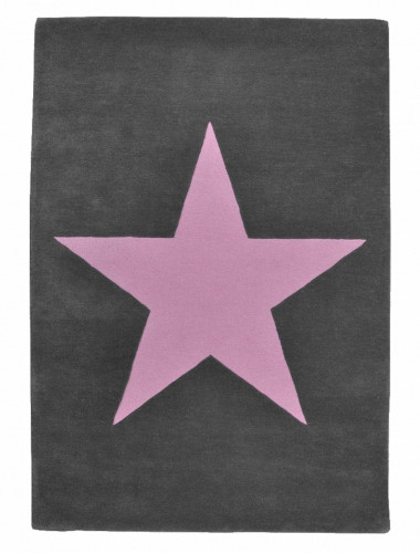 ковер wool star темно-серый-розовый в Хабаровске