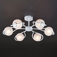 потолочная люстра eurosvet camomile 70089/6 белый с серебром в Хабаровске