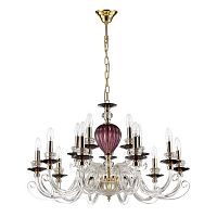 подвесная люстра odeon light siena 3929/15 красная в Хабаровске