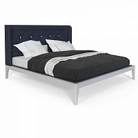 кровать двуспальная 160x200 темно-синяя fly soft new в Хабаровске