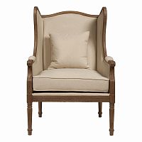 кресло мягкое с ушами бежевое cameron armchair в Хабаровске