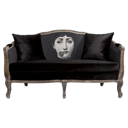диван «комплимент» fornasetti прямой черный в Хабаровске