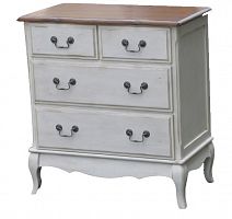 комод квадратный mobilier de maison белый, коричневый в Хабаровске