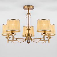 потолочная люстра eurosvet amalfi 60081/5 золотая бронза в Хабаровске