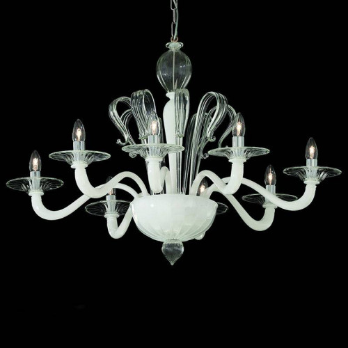 подвесная люстра ideal lux sogno sp8 bianco в Хабаровске