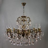 подвесная люстра ambiente alicante 8888/12 pb new leaf бронза в Хабаровске